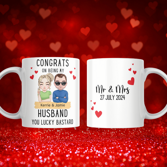 personalised handmade valentines mug